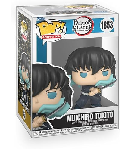 Funko Pop! של מוצ'ירו טוקיטו (Muichiro Tokito) מסדרת האנימה "קוטל השדים" (Demon Slayer: Kimetsu no Yaiba), דגם מספר 1853.