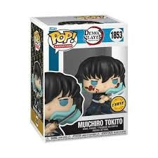 Funko Pop! של מוצ'ירו טוקיטו (Muichiro Tokito) מסדרת האנימה "קוטל השדים" (Demon Slayer: Kimetsu no Yaiba), דגם מספר 1853.  צייס