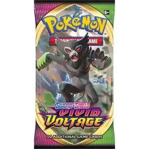 קלפי אספנות פוקימון Pokemon TCG: Vivid Voltage Booster pack - עשרה קלפים בחפיסה
