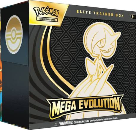 עלית (Elite Trainer Box) של משחק קלפי הפוקימון (Pokémon TCG) במהדורת "מגה אבולוציה" (Mega Evolution).