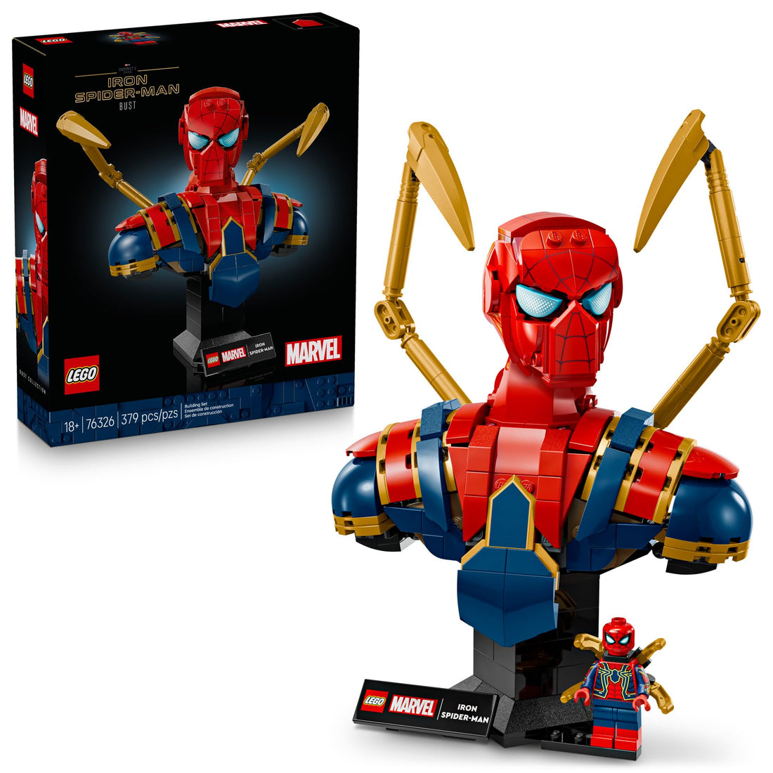 LEGO Marvel iron Spider Man bust #76326