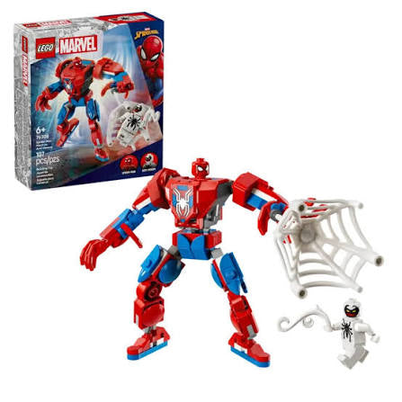 LEGO Marvel Spider Man mech vs Anti-Venom #76308
