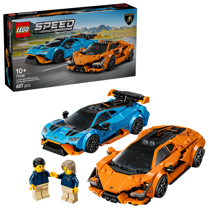 LEGO speed champions Lamborghini Revuelto & huracan STO #77238 לגו של שני רכבי למבורגיני