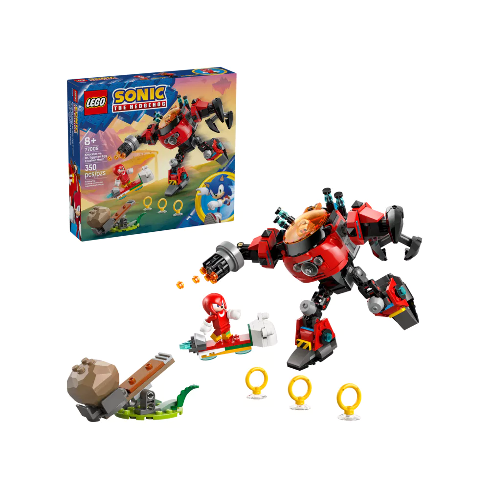 LEGO Sonic The Hedgehog knuckles vs Dr.Eggman egg crusher mech #77005 לגו של סוניק
