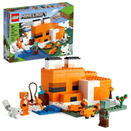 LEGO Minecraft The fox lodge # #21178 לגו של שועל ממיינקראפט