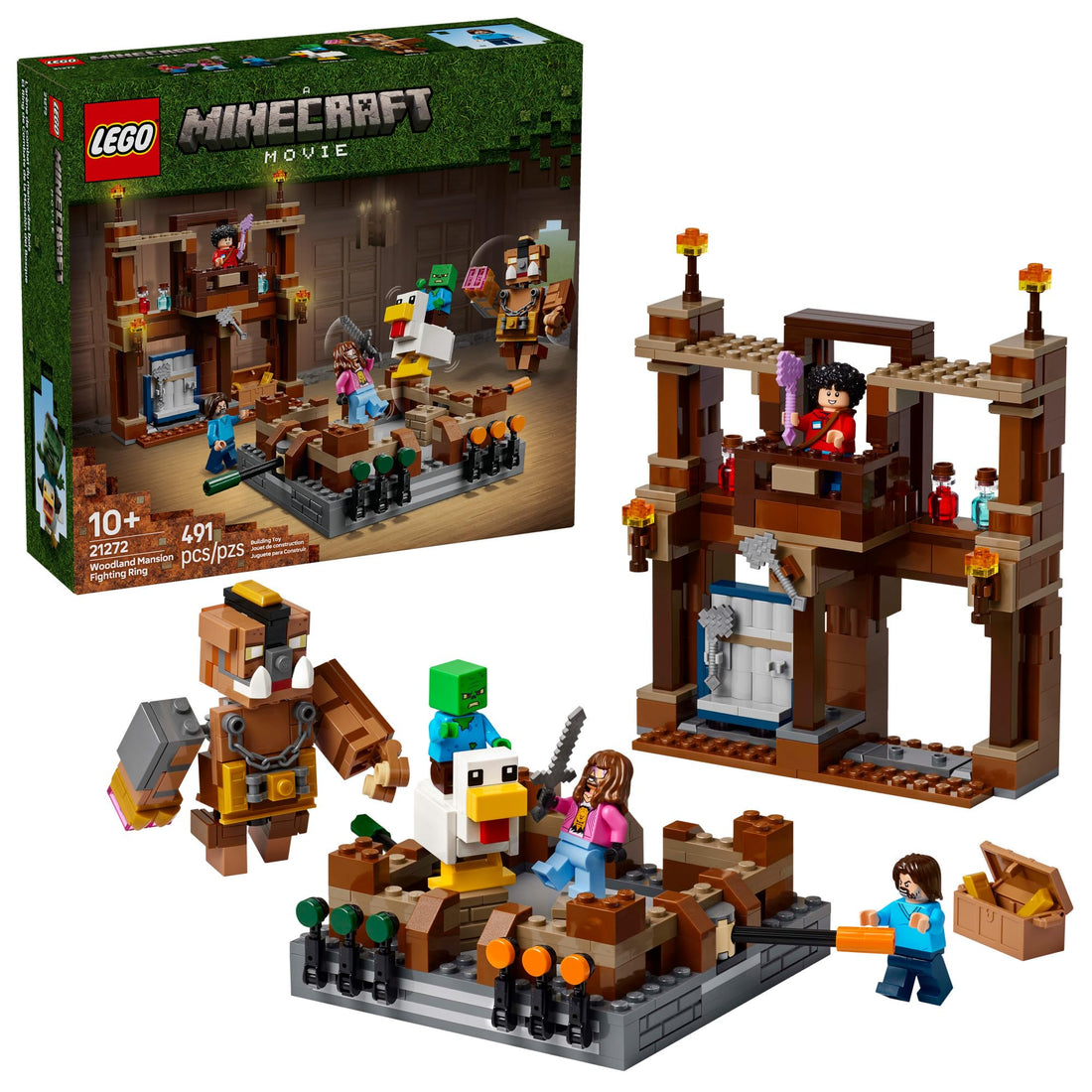 LEGO Minecraft Woodland mansion fighting ring #21272 לגו של מיינקראפט