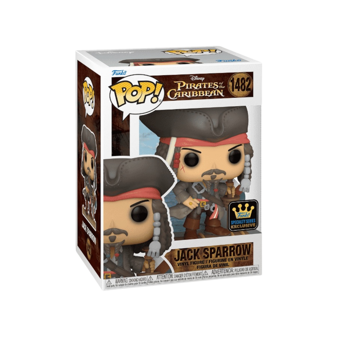 Funko Pop! Movies: PotC: Jack Sparrow (opening) #1482 פופ שודדי הקאריביים ג׳ק ספרו