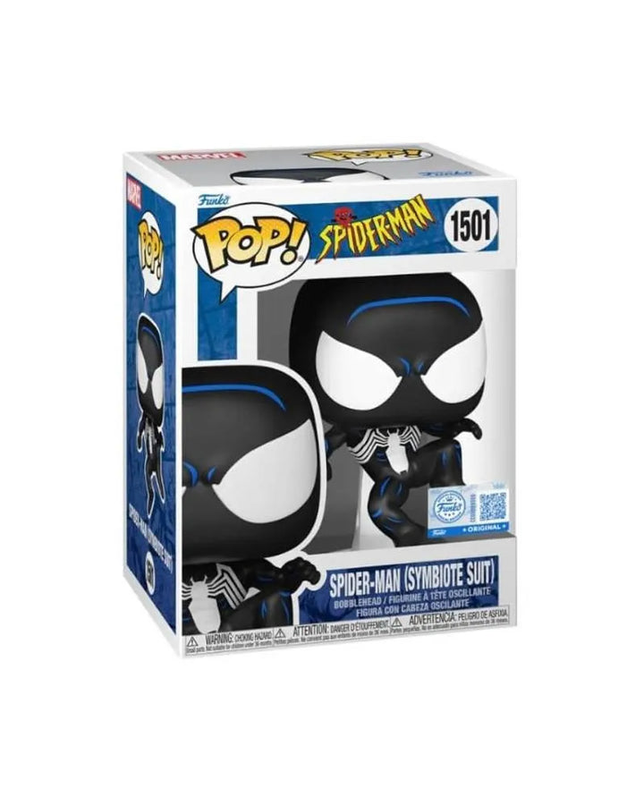 Funko Pop! Marvel: Spiderman TV- Black Suit Spidey #1501 פופ מארוול ספיידרמן חליפה שחורה