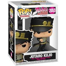 דמות Funko Pop! של ג'וטארו קוג'ו (Jotaro Kujo) מסדרת האנימה והמאנגה "המסע המוזר של ג'וג'ו" (JoJo's Bizarre Adventure). מוקדמות