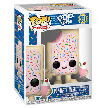 Funko Pop! Ad Icons: PopTarts - Pop-Tarts Mascot Strawberry Milkshake #251 מילשייק פופ