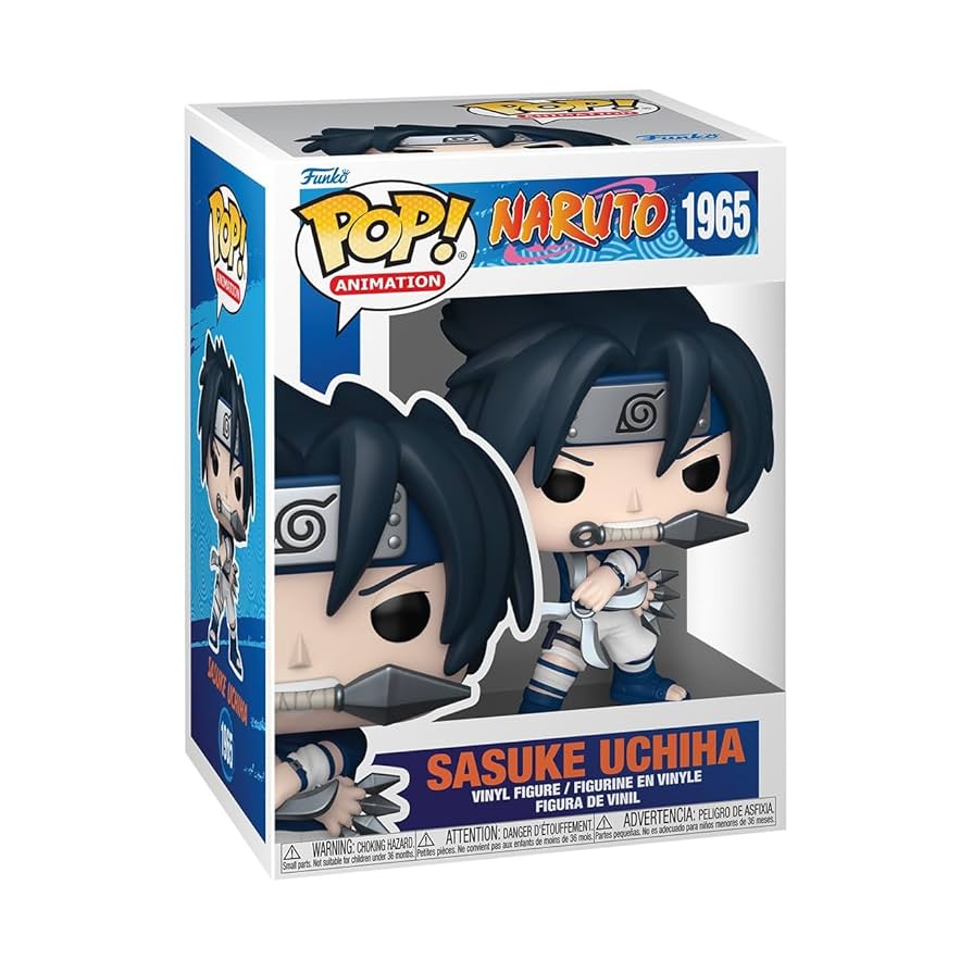 Funko Pop! Animation: Naruto- Sasuke Uchiha with Shuriken #1965 פופ סאסקה אוציהא עם שוריקן
