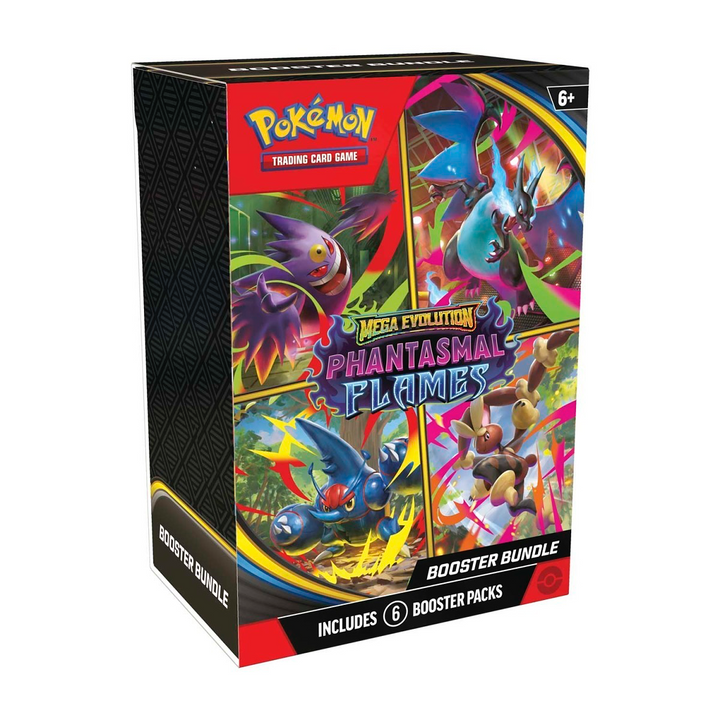 Pokémon TCG: Mega Evolution-Phantasmal Flames Booster Bundle (6 Packs