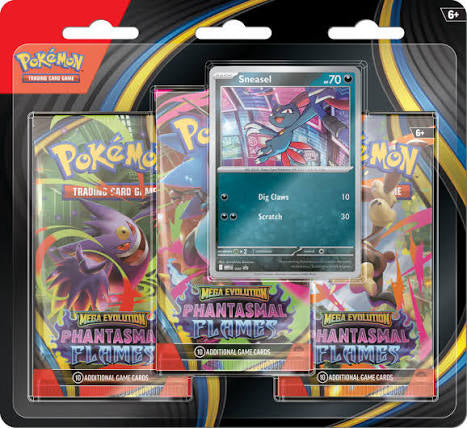 Pokémon ME02 Phantasmal Flames 3-Pack Blister