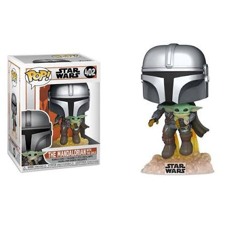 Funko Pop! Star Wars #402 – The Mandalorian עם Grogu (Baby Yoda)