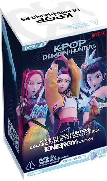 Kayou Kpop Demon Hunters, קלפי מסחר לאספנות, מהדורת אנרגיה, סדרה 1, 12 חבילות, 8 קלפים/חבילה