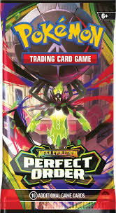 חבילת בוסטר Pokémon Mega Evolution – Perfect Order | קלפי פוקימון