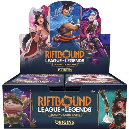 קלפי אספנות Riftbound League of Legends TCG Origins - מארז 24 חפיסות (14 קלפים בחפיסה)
