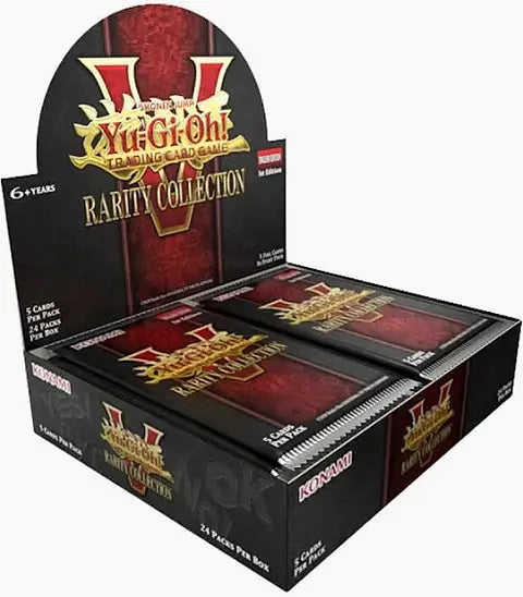 קלפי אספנות יו-גי-הו! Konami Yu-Gi-Oh! TCG: Rarity Collection V - Booster Box - מארז 24 חפיסות (5 קלפים בחפיסה)