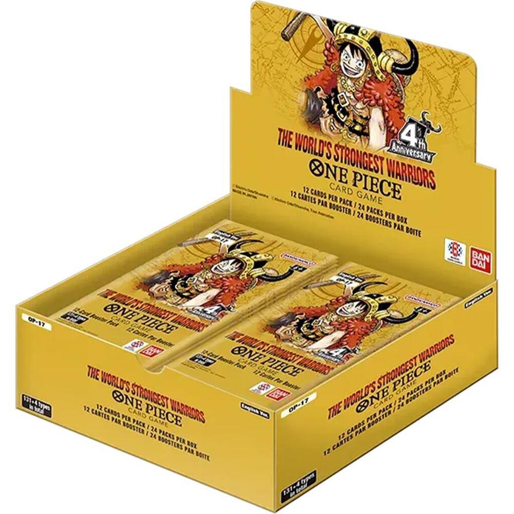 קלפי וואן פיס  בוסטר בוקס וואן פיס OP-17 The World's Strongest Warriors Booster Box - The World's Strongest