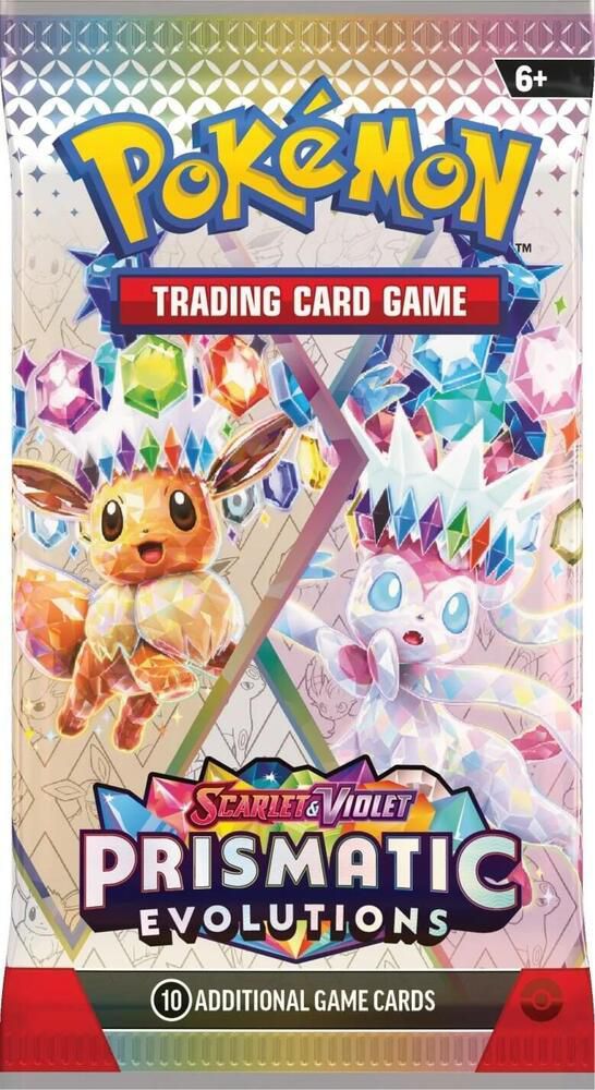 Pokemon Tcg: Scarlet & Violet Prismatic Evolutions Booster Pack (Random Art) - 10 Cards