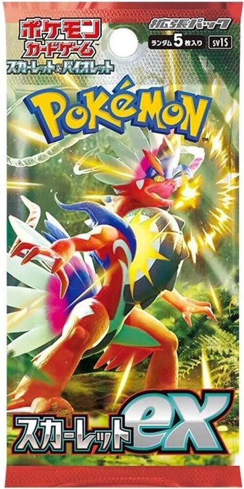 Pokémon tcg : scarlet & violet scarlet ex pack חפיסה אחת