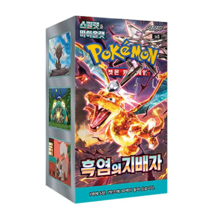 Pokémon tcg : ruler of the black flame booster box ( Korean )