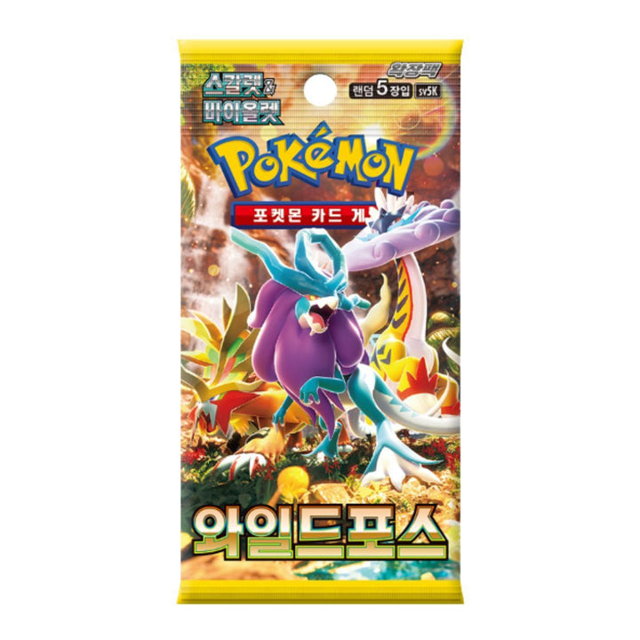 Pokémon tcg : wild force one booster pack( Korean )