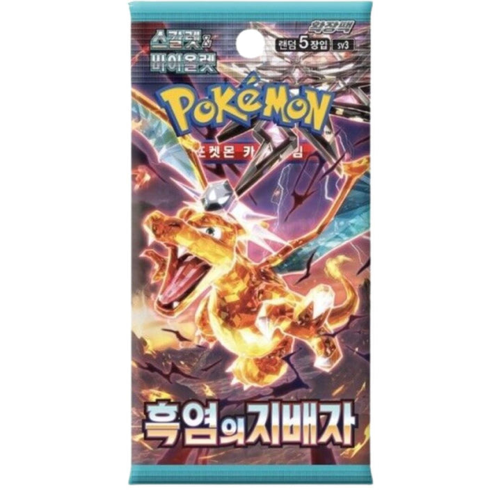 Pokémon tcg :  ruler of the black flame one booster pack( Korean )