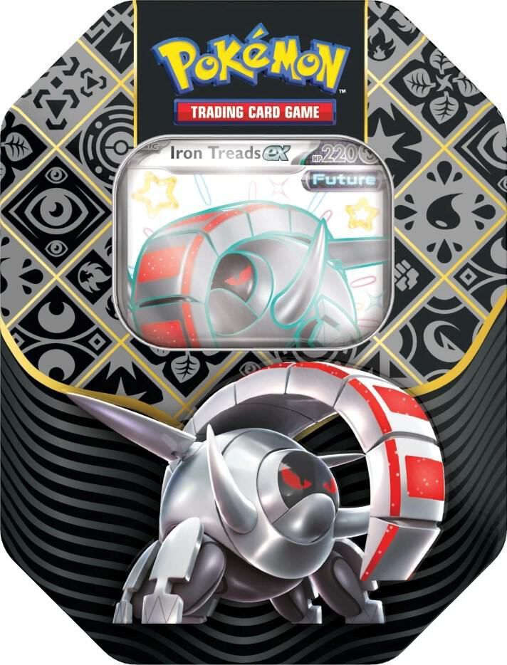 Pokémon tcg Paldean fates tin shiny iron threads ex