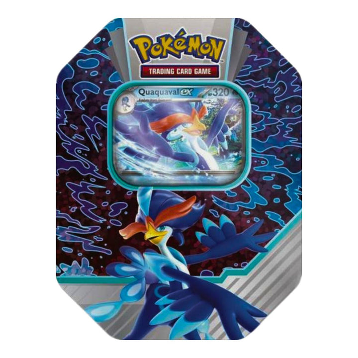 Pokémon tcg paldea partner tin quaquaval ex טין בוקס 4 בוסטרים